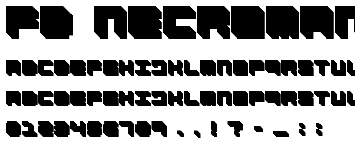 FD Necromancer  font
